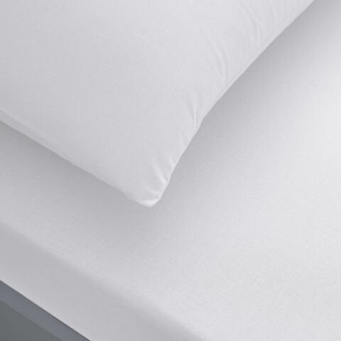 Taç Lastikli Çarşaf Seti Beyaz Tek Kişilik