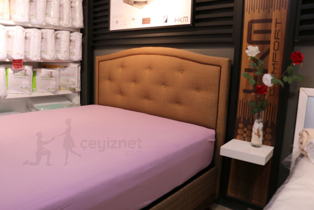 Stretch Classic Çarşaf Battal Boy Çift Kişilik Pembe - 200x200 cm