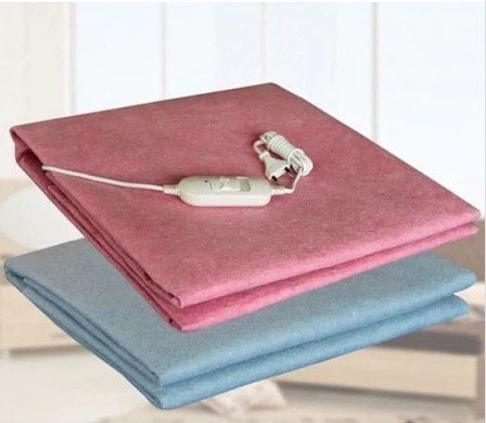 Boyralı Çift Kişilik Keçe Elektrikli Battaniye 120x155cm