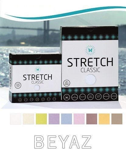 Stretch Classic Bebek Çarşafı Beyaz -sağlıklı,huzurlu uykunun anahtarı