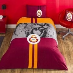 Taç Galatasaray Lisanslı Şampiyon Aslan Nevresim Takımı Tek Kişilik
