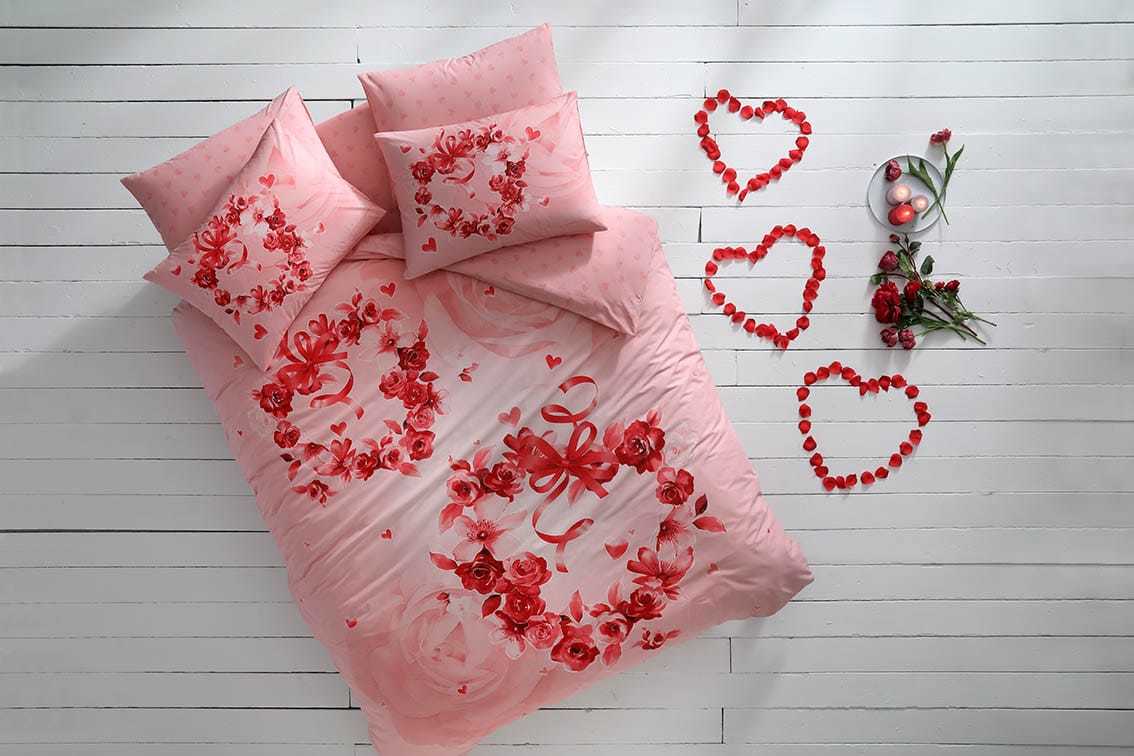 Taç Roses Ranforce Çift Kişilik Nevresim Takımı V01 Pembe