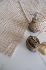 HCW Cubin Pamuk Banyo Paspas Seti bej / 40x60 + 60x100