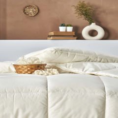 Taç Wool Sense Çift Kişilik Yorgan Beyaz | Yünlü, Doğal ve Sıcak