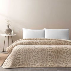 Taç Merlot Çift Kişilik Battaniye Kahverengi