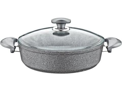 Oms Granit Karnıyarık Tencere 28x8 cm - Gri