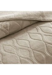 Taç Tessra Embos Çift Kişilik Battaniye – Bej