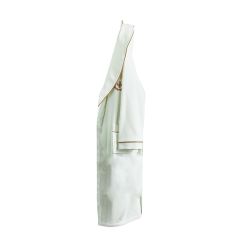 Ecocotton Aslışah Aile Bornoz Seti %100 Organik Pamuk Nakışlı Krem/Krem - M/L