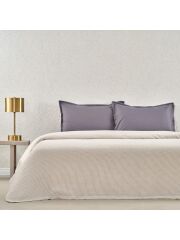 Taç Plain Viskoz Çift Kişilik Çok Amaçlı pike Set Gri