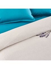 Taç Plain Viskoz Çift Kişilik Çok Amaçlı pike Set Petrol yeşili