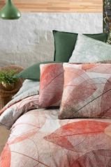 Sarev Gamora Yeşil Flanel Nevresim Takımı Çift Kişilik 2 Yastık Düz Çarşaf