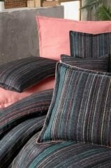 Sarev Jonas Antrasit Flanel Nevresim Takımı Çift Kişilik 2 Yastık Düz Çarşaf