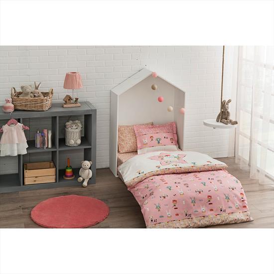 Taç Bebek Nevresim Takımı Game Pembe