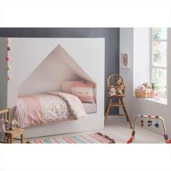 Taç Bebek Nevresim Takımı Happy Pembe